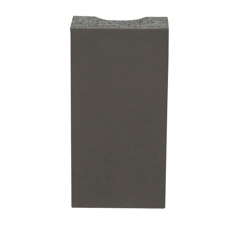 Household Essentials 3-Compartment Drawer Organizers, Graphite Linen, 2/Pack (7574-1)