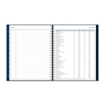 2026 Blue Sky Passages 8.5" x 11" Calendar Year Weekly & Monthly Planner, Faux Leather Cover, Navy (148658-26)