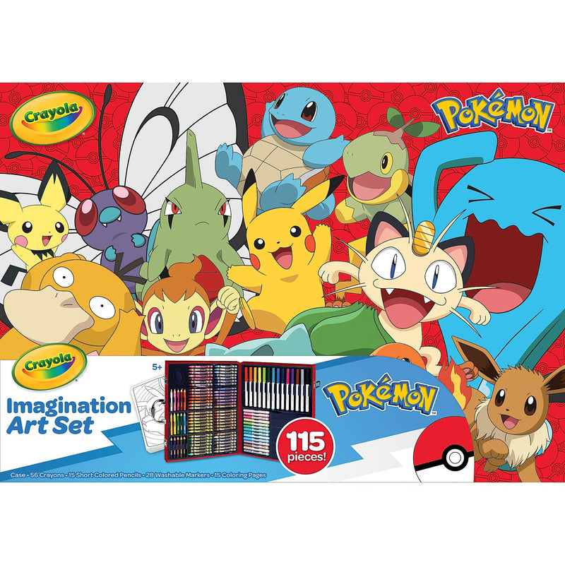 Crayola Imagination Art Set, Pokémon, 115 Pieces/Set (BIN042925)