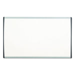 ARC Frame Cubicle Board, Magnetic Dry Erase, 14" x 11", White Surface, Satin Aluminum Frame