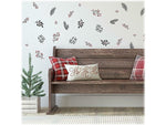 RoomMates Holly Berries and Twigs Traditional Wall Decal Set, Holiday (RMK4834SCS)