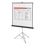 Portable Tripod Projection Screen, 70 X 70, White Matte Finish