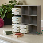 Household Essentials Drawer Organizer Tray, 9 Square Compartment (7476-1)