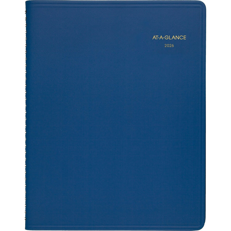 2026 AT-A-GLANCE 8.25" x 11" Weekly Appointment Book, Faux Leather Cover, Blue (70-940-20-26)