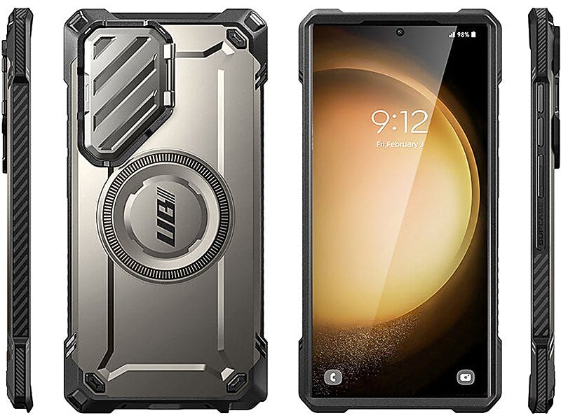 SUPCASE Unicorn Beetle MAG XT MagSafe Samsung Galaxy S24 Ultra, Shock Absorbing, Titan Gray (GXYS24U5GMXTTG)