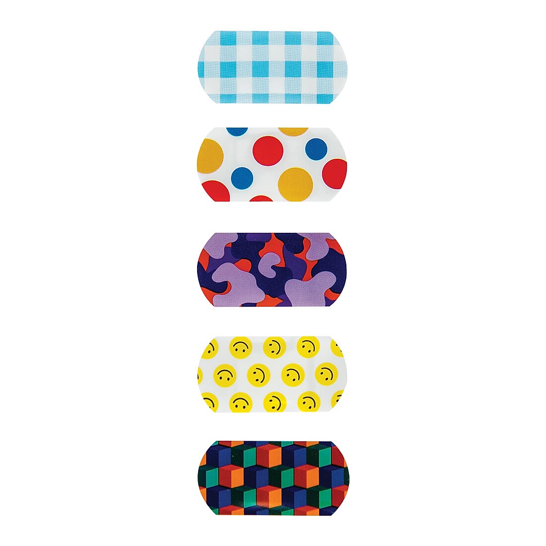 SmileMakers KidCare Patterned Mini Strip Bandages, 200/Box (BAN333)