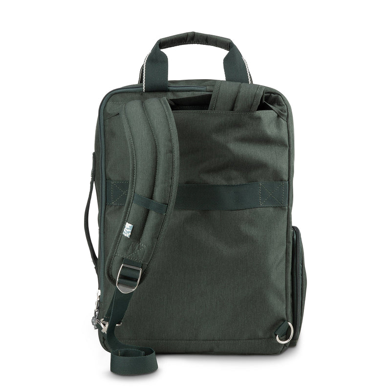 Skyway Luggage Rainier Deluxe Laptop Backpack, Olympic Green (505-17-300-BKP)