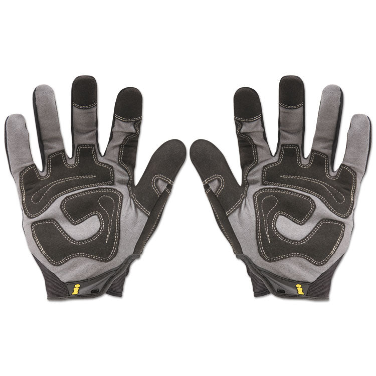General Utility Gloves, EN388: 2132, 9" Long, X-Large, Black, Pair