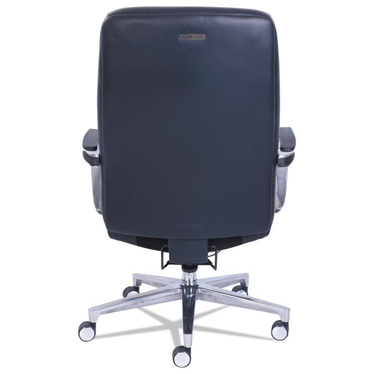 Commercial 2000 High-Back Executive Chair, Dynamic Lumbar Support, Supports 300lb, 20" To 23" Seat Height, Black, Silver Base