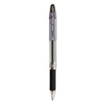 Jimnie Gel Pen Value Pack, Stick, Medium 0.7 mm, Black Ink, Clear/Black Barrel, 24/Box