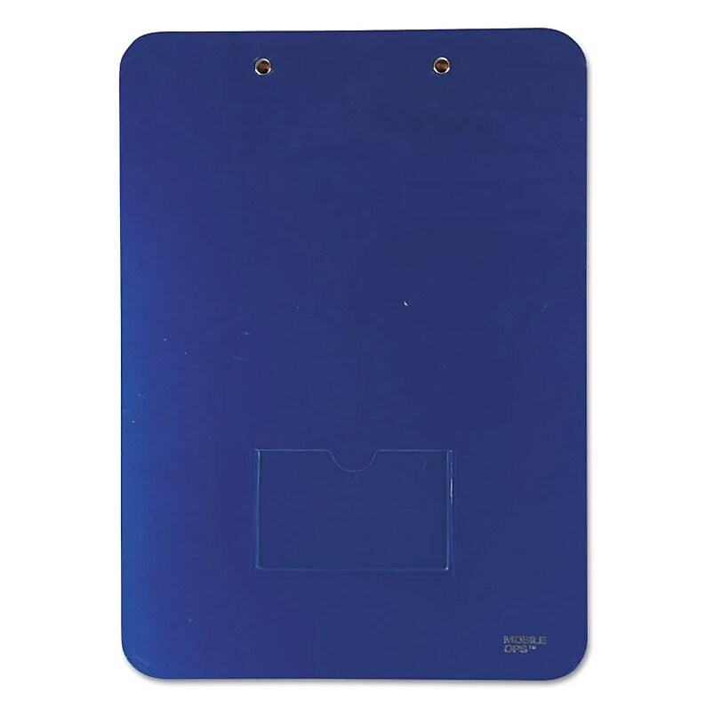 Unbreakable Recycled Clipboard, 1/4" Capacity, 8 1/2 X 11, Blue