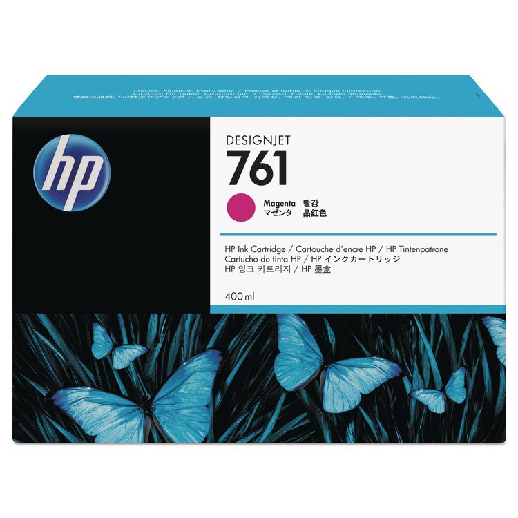 HP 761, (CM993A) Magenta Original Ink Cartridge, 10/Carton