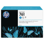 HP 761, (CM994A) Cyan Original Ink Cartridge, 10/Carton