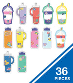 Carson Dellosa Education We Stick Together Cups & Water Bottles Cut-Outs, 36 Peices (CDP120651)