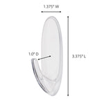 Command Large Hook, 4 lb., Clear (17093CLRES)