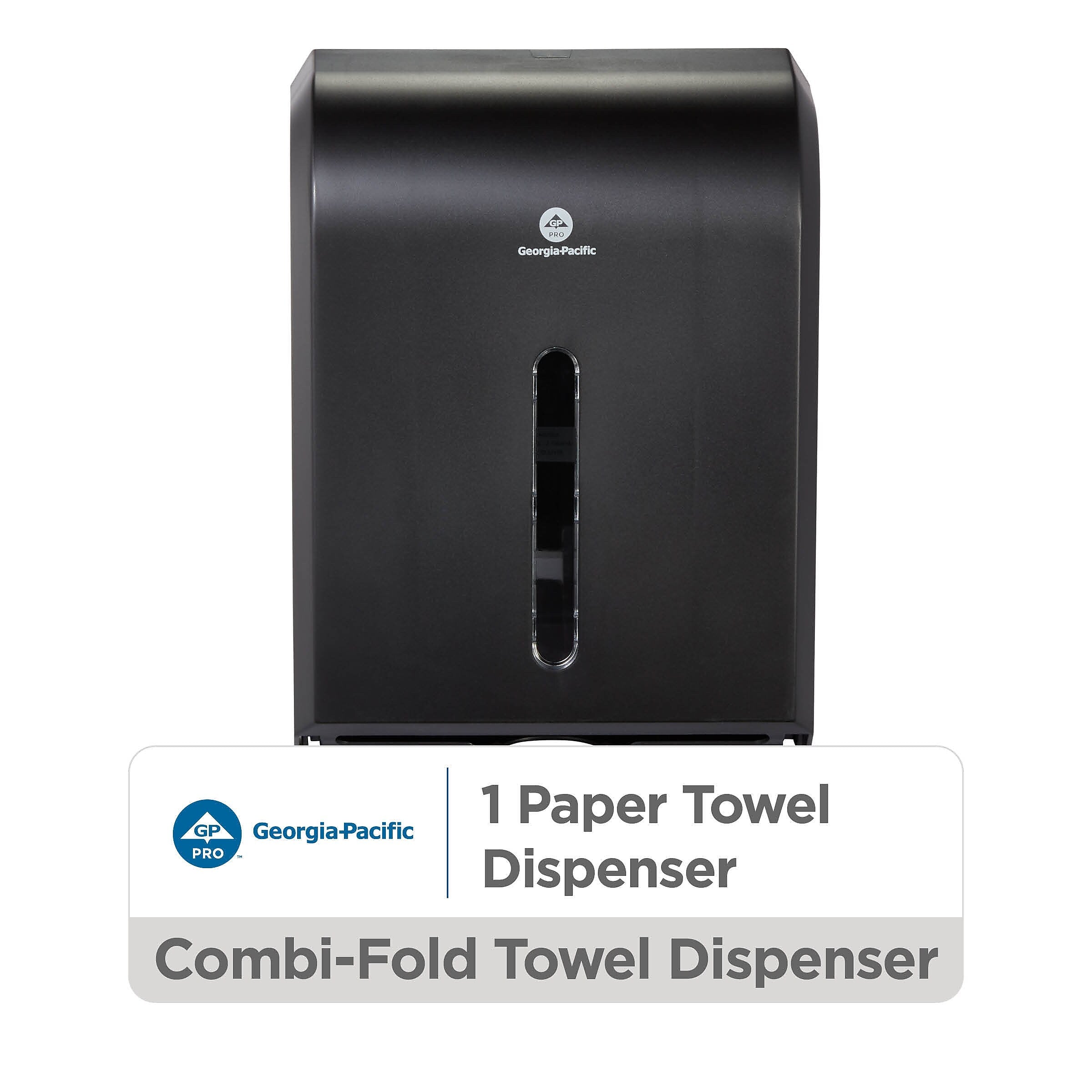 Georgia-Pacific Combi-Fold Vista Folded Paper Towel Dispenser, Black (56650A)