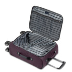 Skyway Luggage Epic 20" Carry-On Suitcase, 8-Wheeled Spinner, Plum (450-20"555-4WB)
