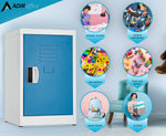 AdirOffice 24"H Single Tier Blue Storage Locker (ADI629-02-BLU-DL)
