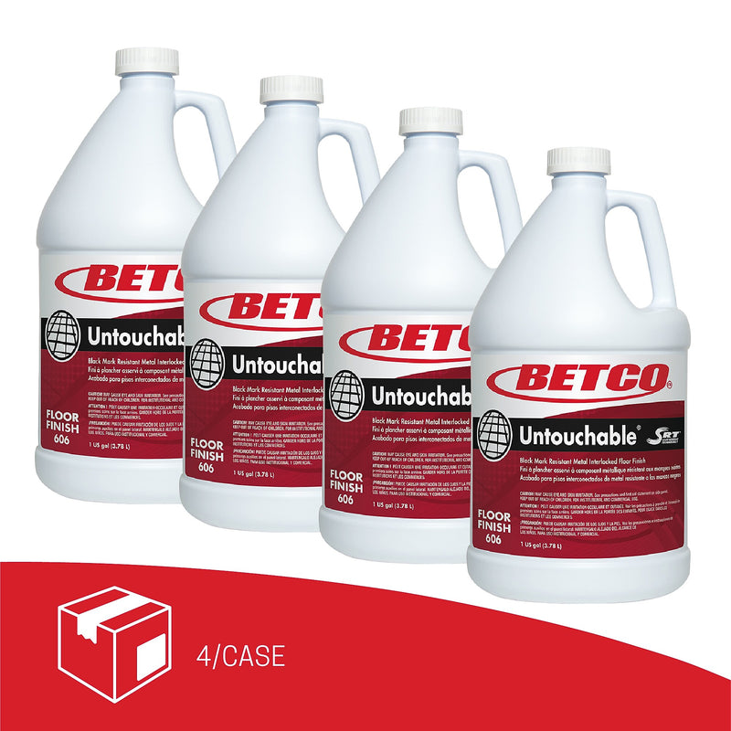 Betco Untouchable Floor Finish with SRT, 1 Gal Bottle, 4/Carton (BET6060400)