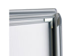 Azar Sign Holder, 8.5" x 11", Table Top, Silver, Plastic, 4/Pack (300332-SLV-4PK)