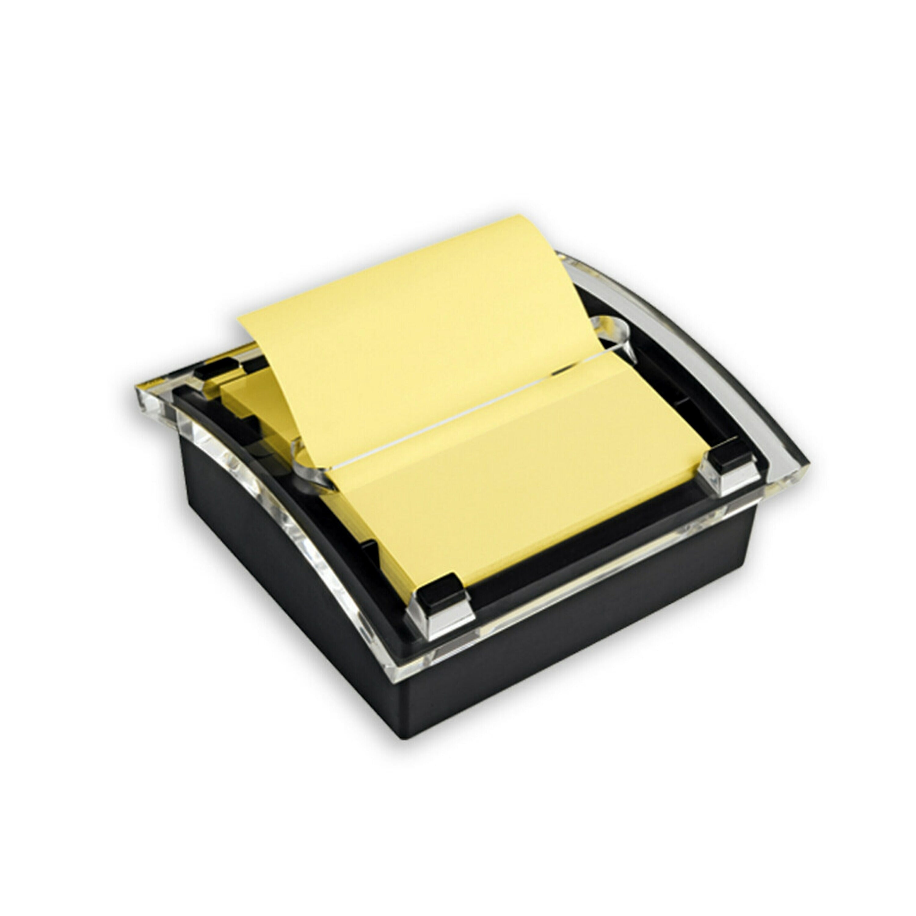 Post-it Pop-up Notes Dispenser for 3" x 3" Notes, Black/Clear (DS330-BK)