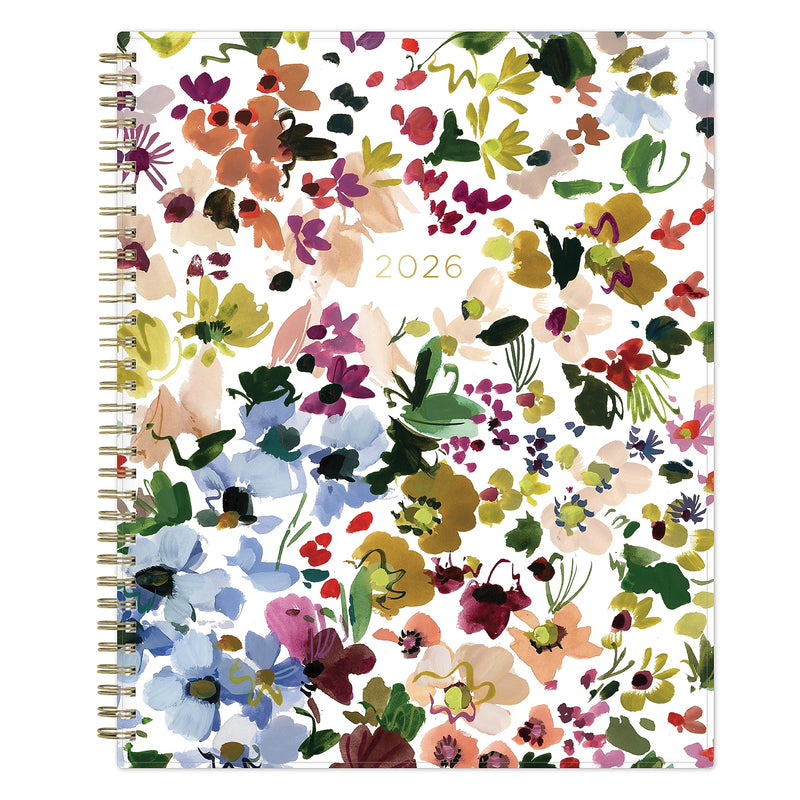 2026 Blue Sky Kelly Ventura Gardens 8.5" x 11" Calendar Year Weekly & Monthly Planner, Plastic Cover, Multicolored (153064)