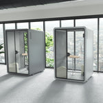 FlexiSpot WorkCube Series Sound Absorbing 2 Person Privacy Booth, White (P2FW-KIT)