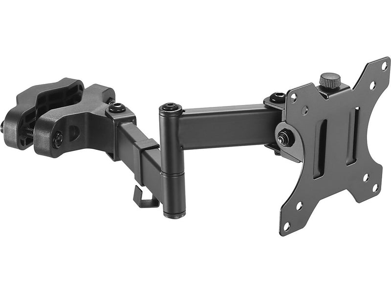 Amer Adjustable Full-Motion Pole Mount Monitor Arm, Up to 32" Monitor, Black (PM111)