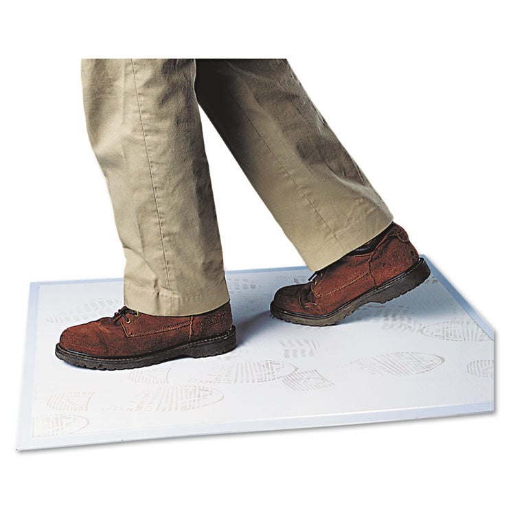 Walk-N-Clean Dirt Grabber Mat With Starter Pad, 31.5 X 25.5, Gray
