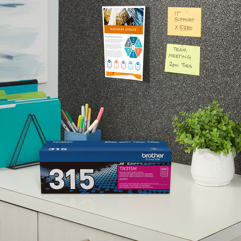 Brother TN-315 Magenta High Yield Toner Cartridge   (TN315M)