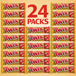 Twix Caramel Sharing Size Chocolate Cookie Bar Candy, 3.02 oz Bar, 24/Box (MMM35387)