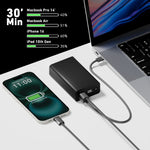 CODi USB-A/USB-C Power Bank, 65W, 20000 mAh, Black (PB020-CA)