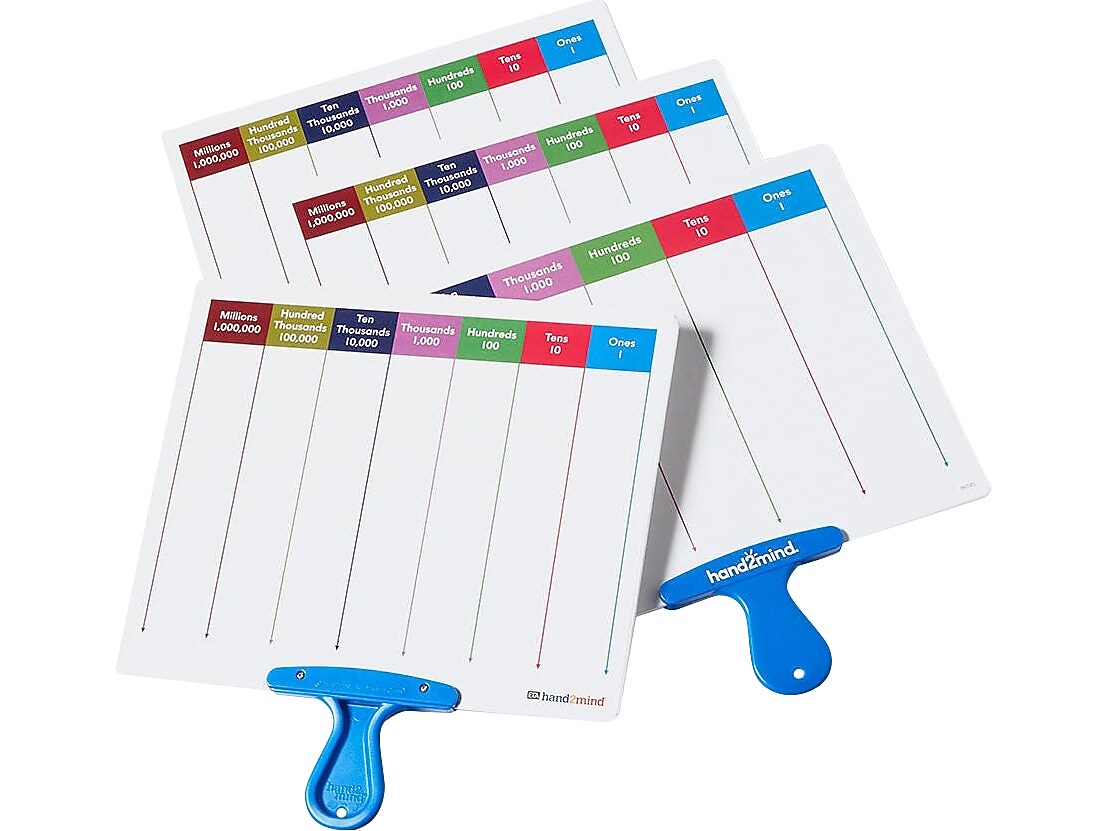 hand2mind Place Value Answer Board, 4/Set (86145)