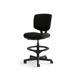 HON Volt SofThread Leather Computer and Desk Stool, Black (HON5705SB11T)
