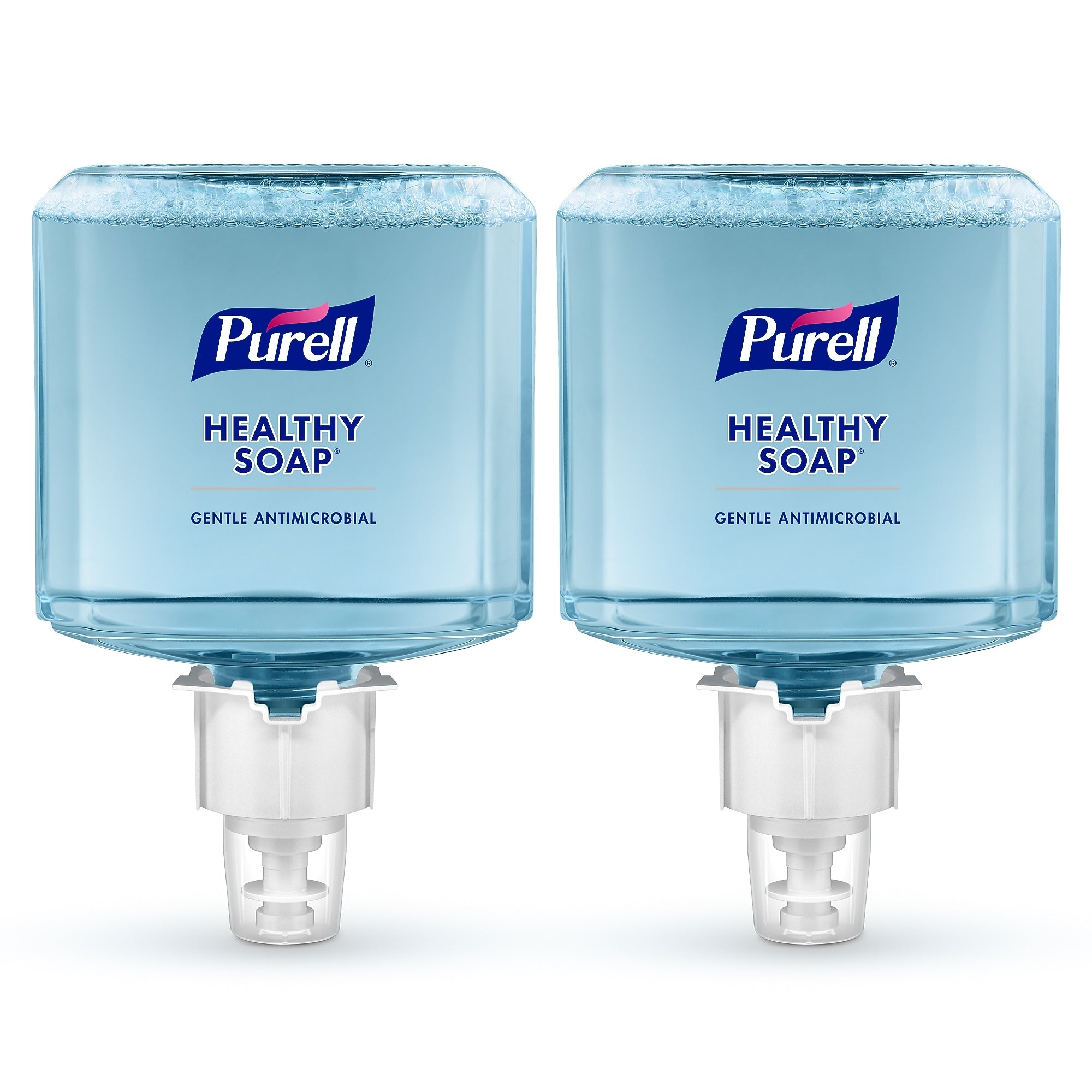 PURELL HEALTHY SOAP Antibacterial Liquid Hand Soap Refill for ES6 Dispenser, Light Scent, 1200 ml, 2/Carton (6480-02)