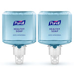 PURELL HEALTHY SOAP Antibacterial Liquid Hand Soap Refill for ES6 Dispenser, Light Scent, 1200 ml, 2/Carton (6480-02)