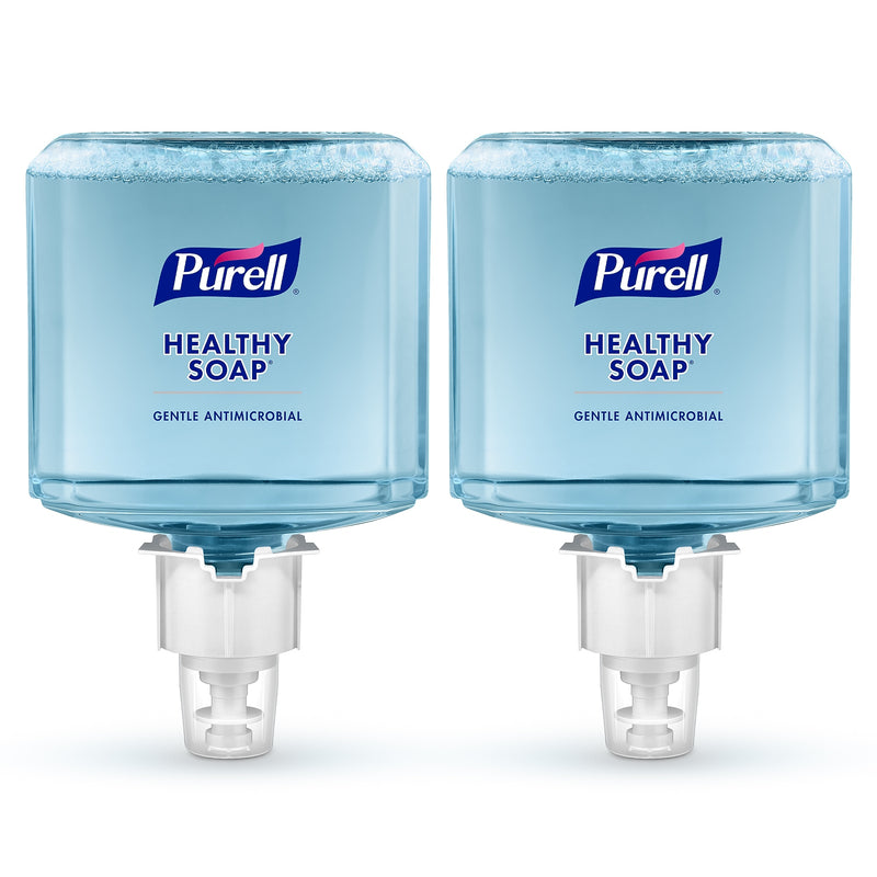 PURELL HEALTHY SOAP Antibacterial Liquid Hand Soap Refill for ES6 Dispenser, Light Scent, 1200 ml, 2/Carton (6480-02)