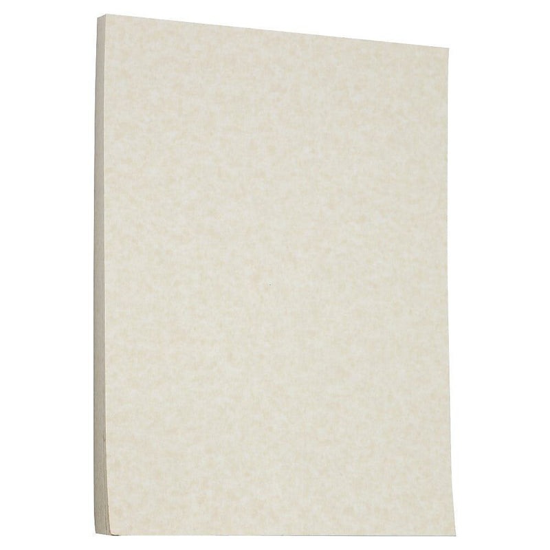 JAM Paper Parchment 65 lb. Cardstock Paper, 8.5" x 11", Light Brown, 50 Sheets/Pack (96700100)