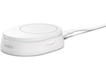 Belkin BoostCharge Pro Magnetic Wireless Charging Stand with Qi2 15W, White (WIA008ttWH)