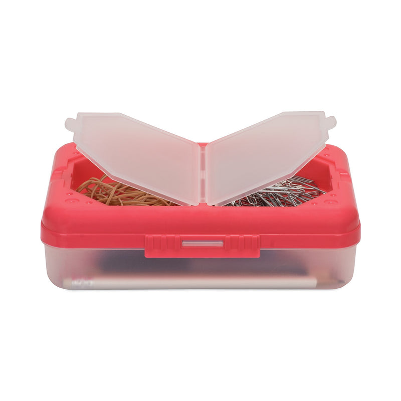 C-Line Storage Box, 5.43 x 8.25 x 2.43, Seafoam Green, Seaside Blue, Sunset Red, Sunny Yellow, 12/Carton (CLI48500DS)