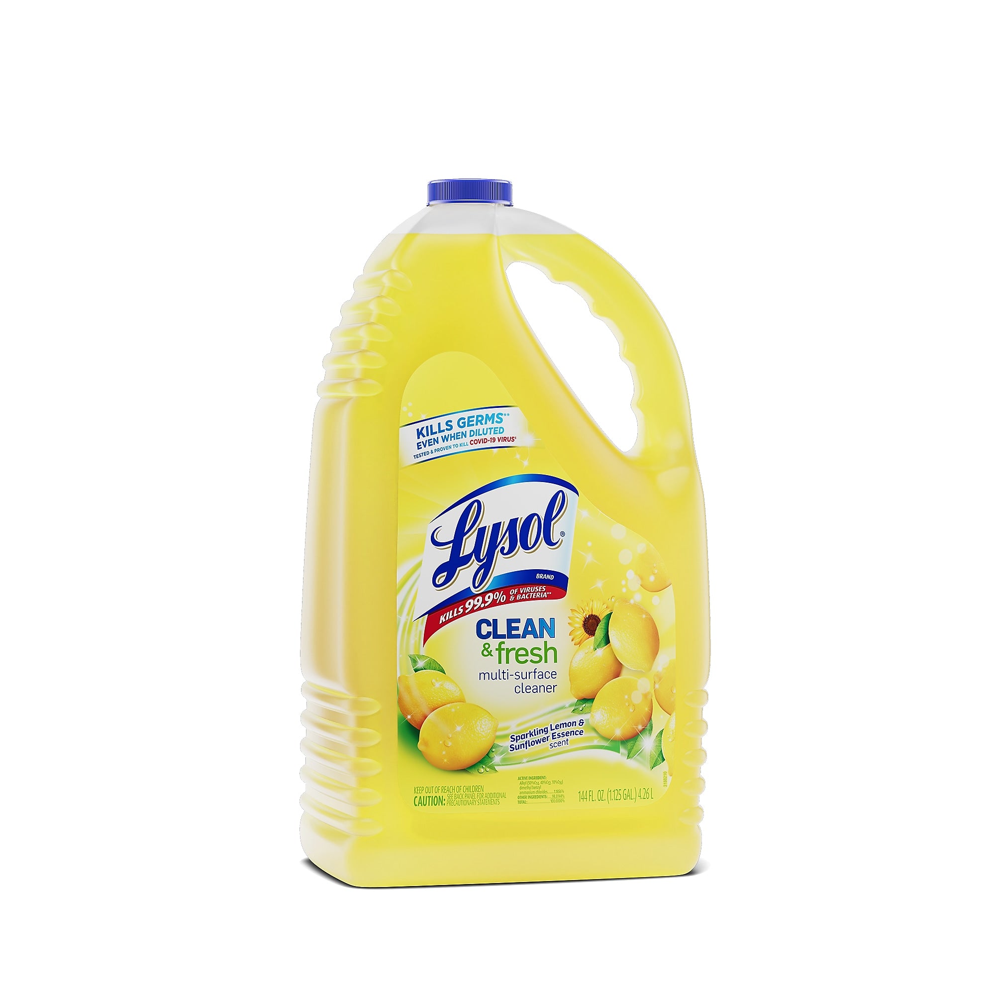 Lysol Clean & Fresh Multi-Surface Cleaner, Sparkling Lemon & Sunflower Essence Scent, 144 oz. (3624177617)