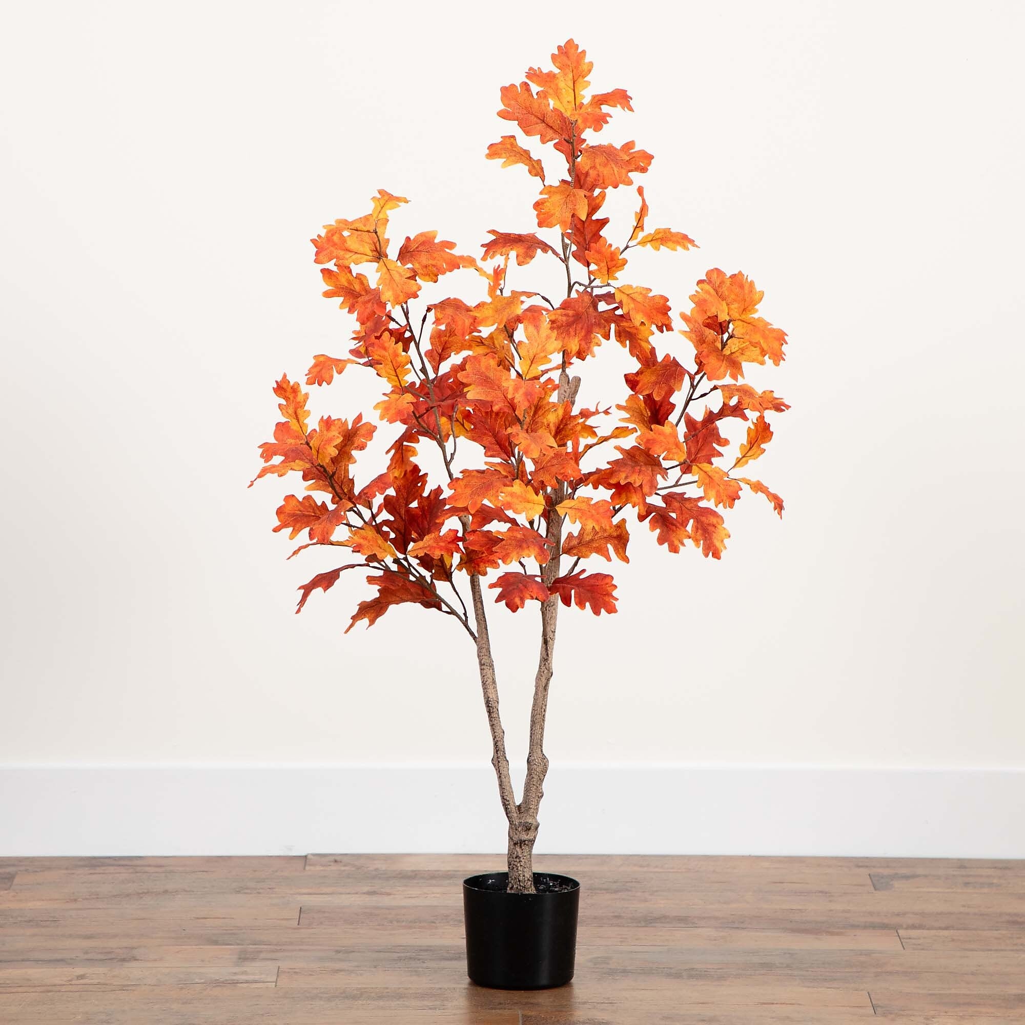 Nearly Natural 4' Autumn Oak Artificial Fall Tree (T4807)