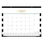 2026 Day Designer for Blue Sky Rugby Stripe 22" x 17" Monthly Desk Calendar (143895-26)