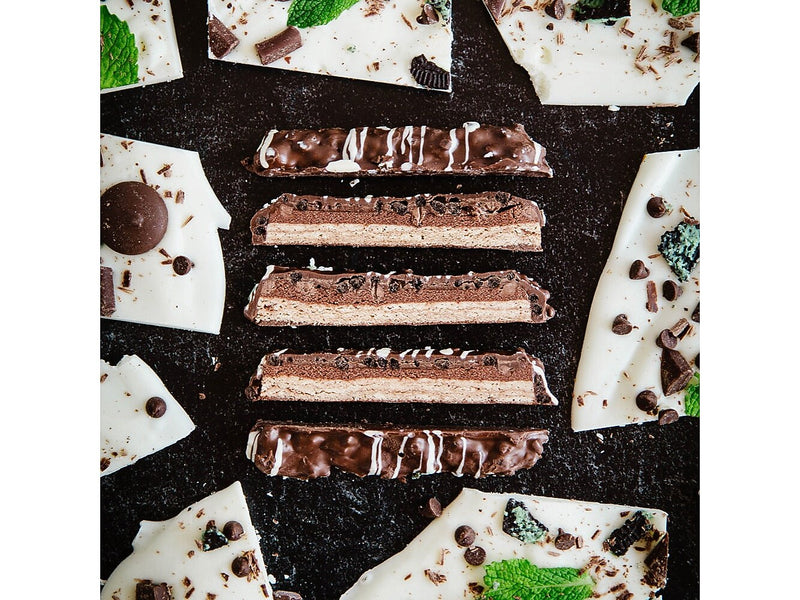 FITCRUNCH Gluten-Free Mint Chocolate Chip High-Protein Baked Bar, 1.62 oz., 9 Bars/Box (FC207E)