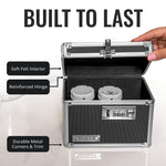 Vaultz Storage Container w/ Combination Lock, Plastic, Black (VZ00266-CAM)