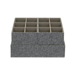 Household Essentials Drawer Organizers, Graphite, 3/Pack (752-1)