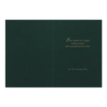 "Holiday Message" Holiday Card w/ Gold Lined White Envelope, 100/BX