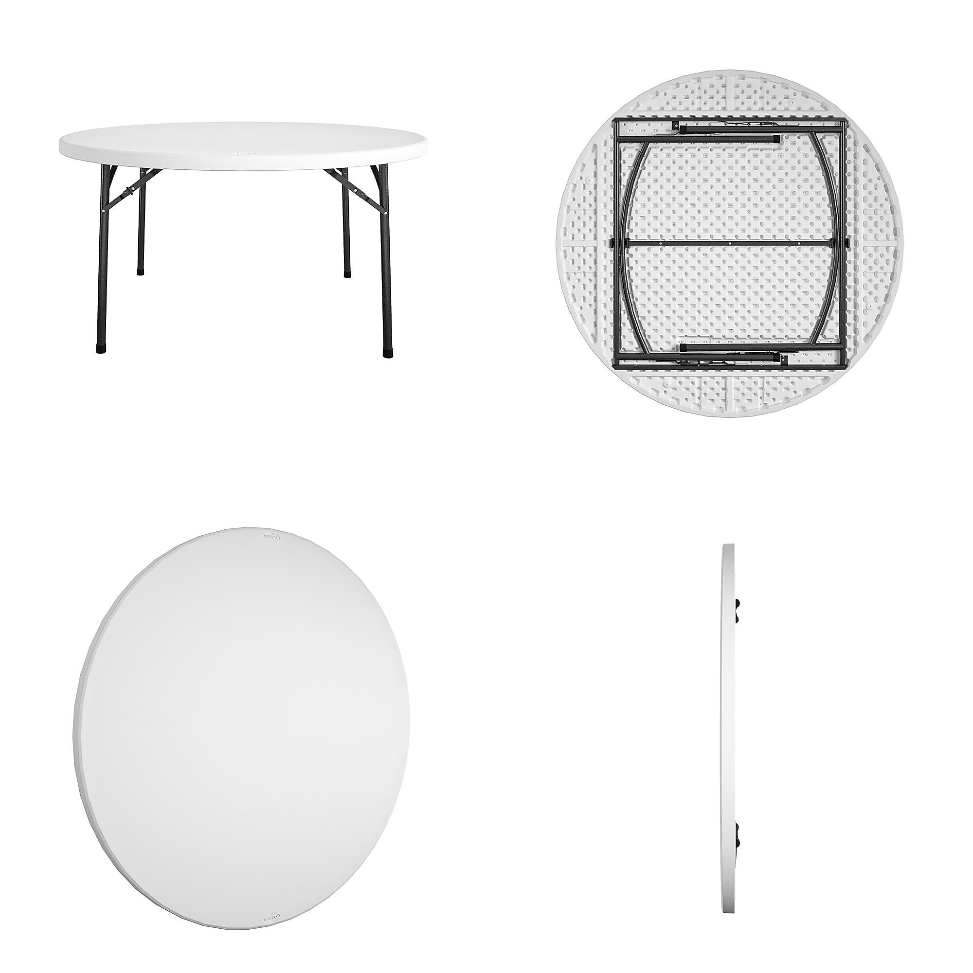 Cosco 60" Round Folding Table, White (14160WSP1E)
