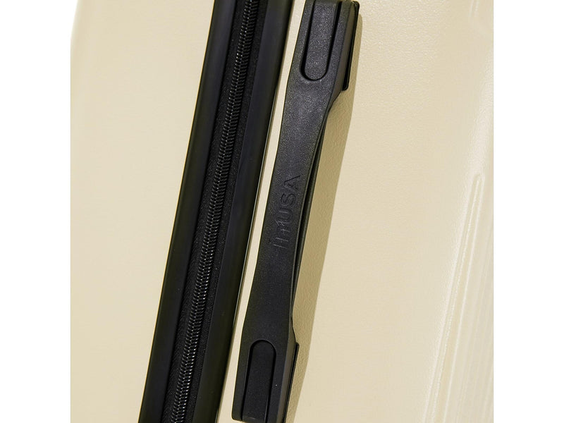 InUSA Drip 20" Hardside Carry-On Suitcase, 4-Wheeled Spinner, TSA Checkpoint Friendly, Sand (IUDRI00S-SAN)