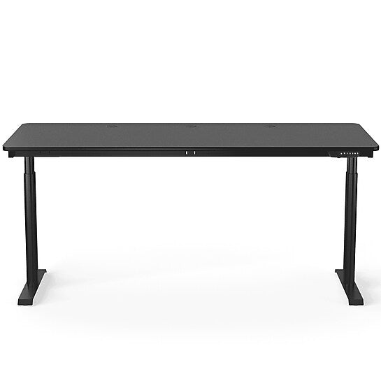 VersaDesk PowerLift 72"W Electric Rectangular Adjustable Standing Desk, Black (PLSDR7230-BB-APP )